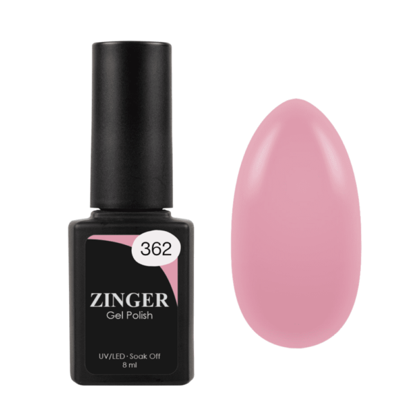Zinger Гель-лак 362 Пыльно-розовый