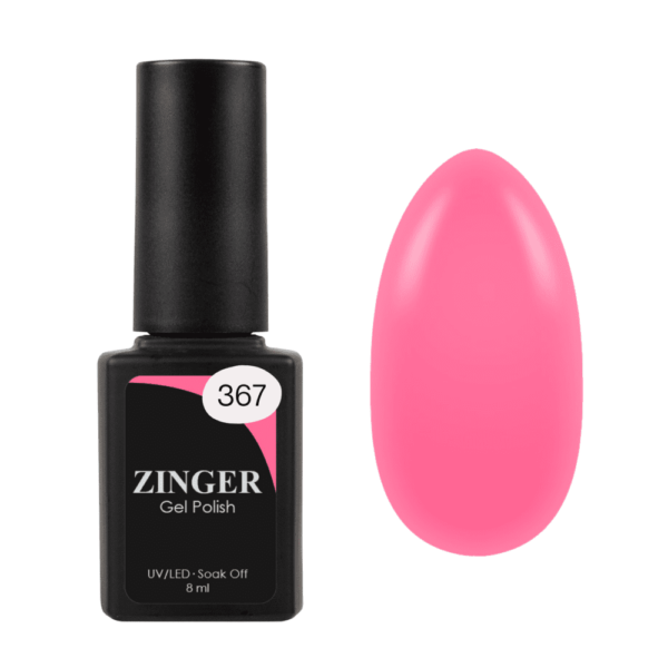 Zinger Гель-лак 367 Неоново-розовый