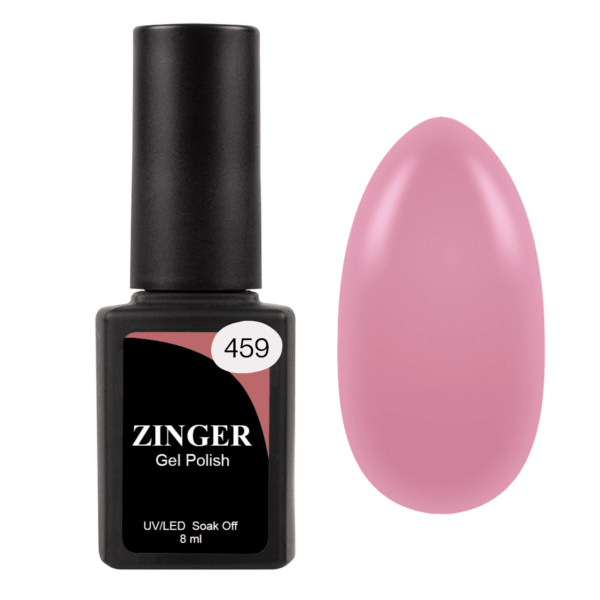 Zinger Гель-лак 459 Розовая пыль